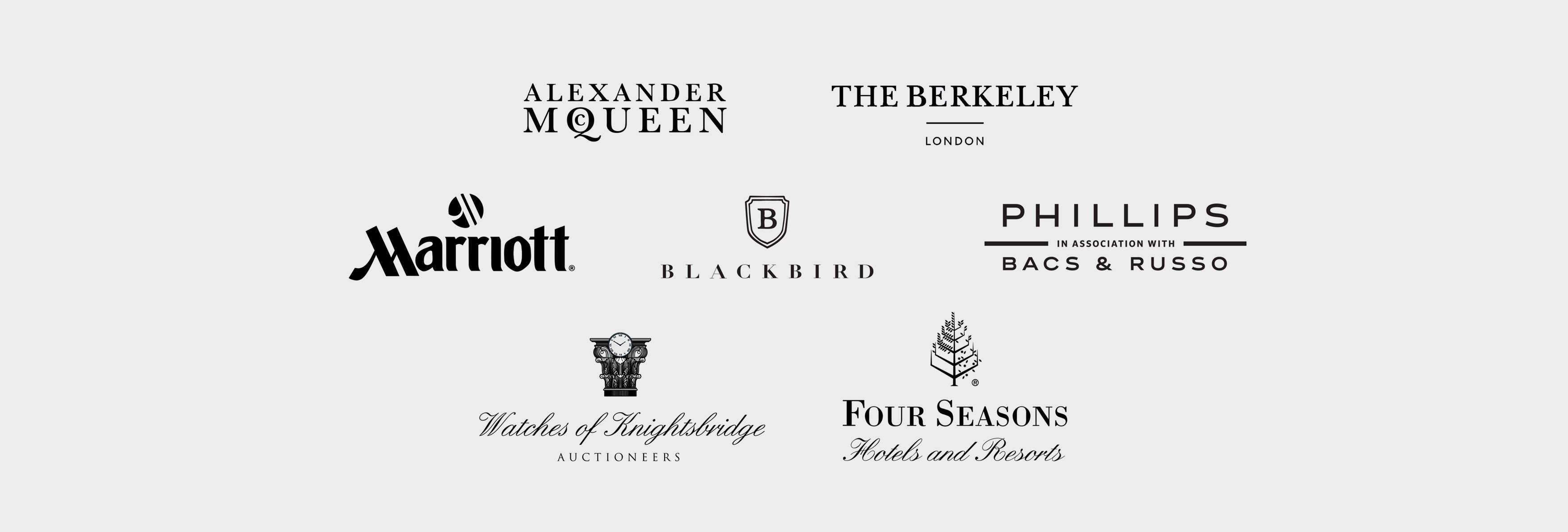 Esteemed clientele of Noble and graff includes blackbird, watches of knightsbridge, four seasons, phillips auction house and more