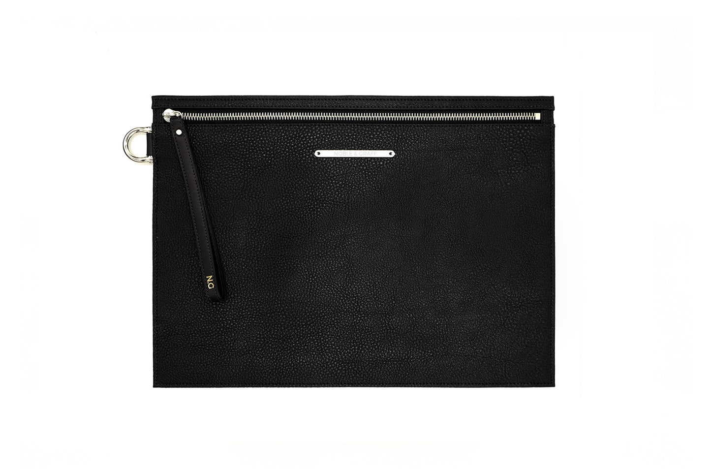Document Pouch - Black Togo