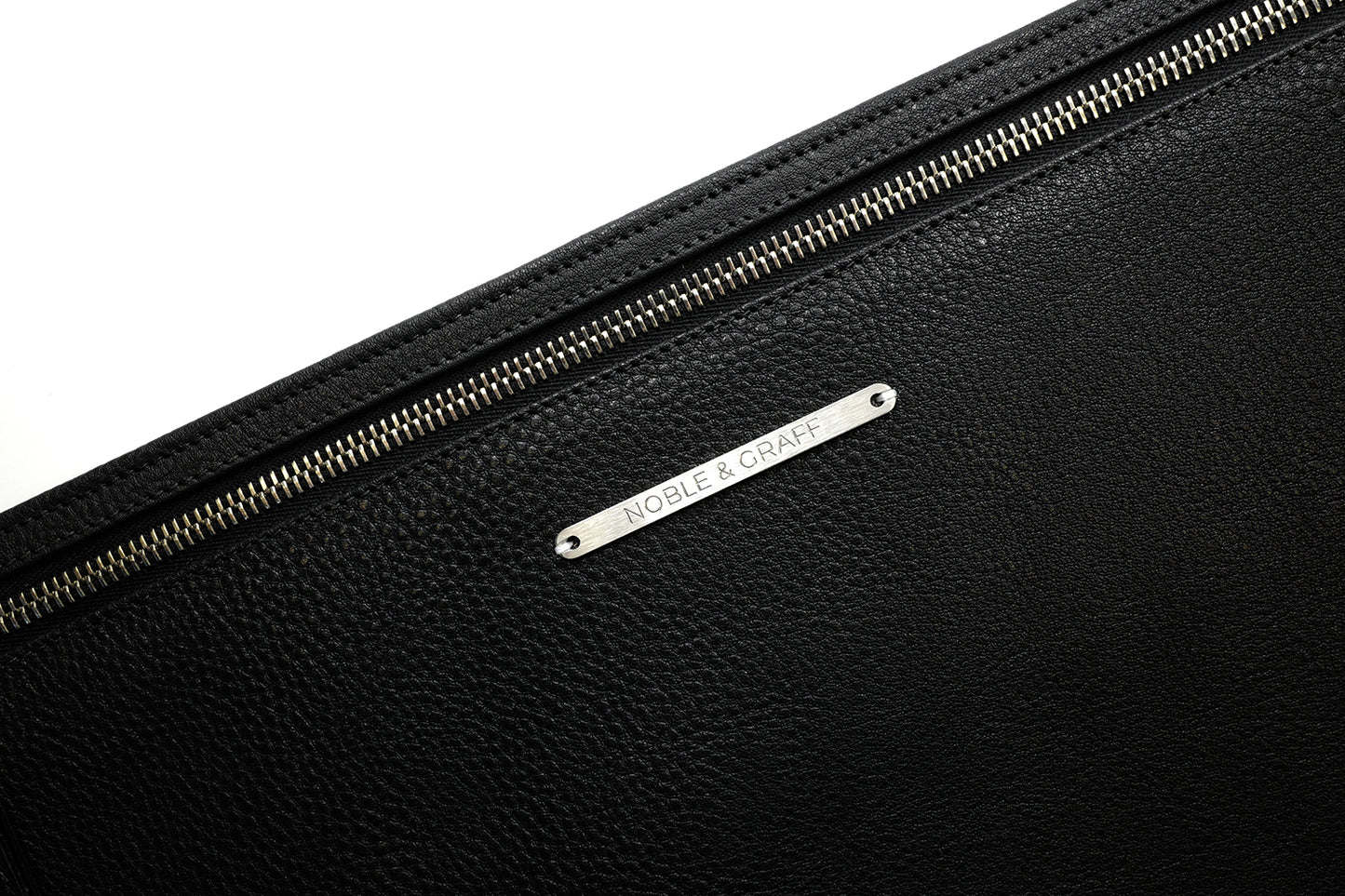 Document Pouch - Black Togo