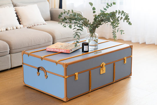 Steamer trunk lounge table