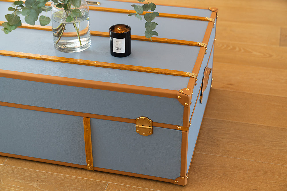 Steamer trunk lounge table
